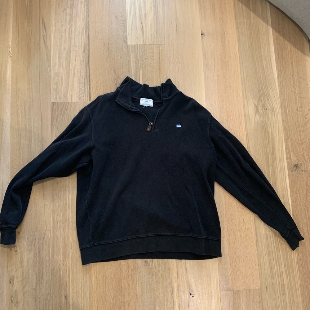 Black Quarter-Zip pullover